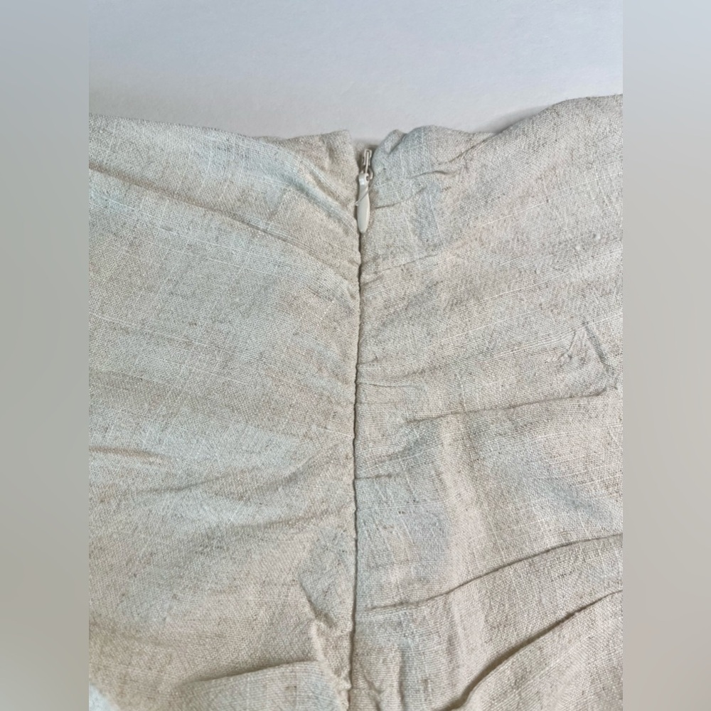 St. Croix Classy Linen Blend Ruffle Hem Mini Skirt & Built-in Undershorts Skort - Picture 9 of 10